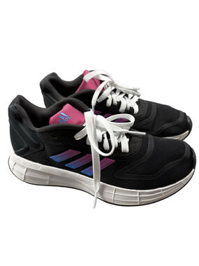 Adidas Womens Size 8 Black Pink Blue Running Shoes Sneakers